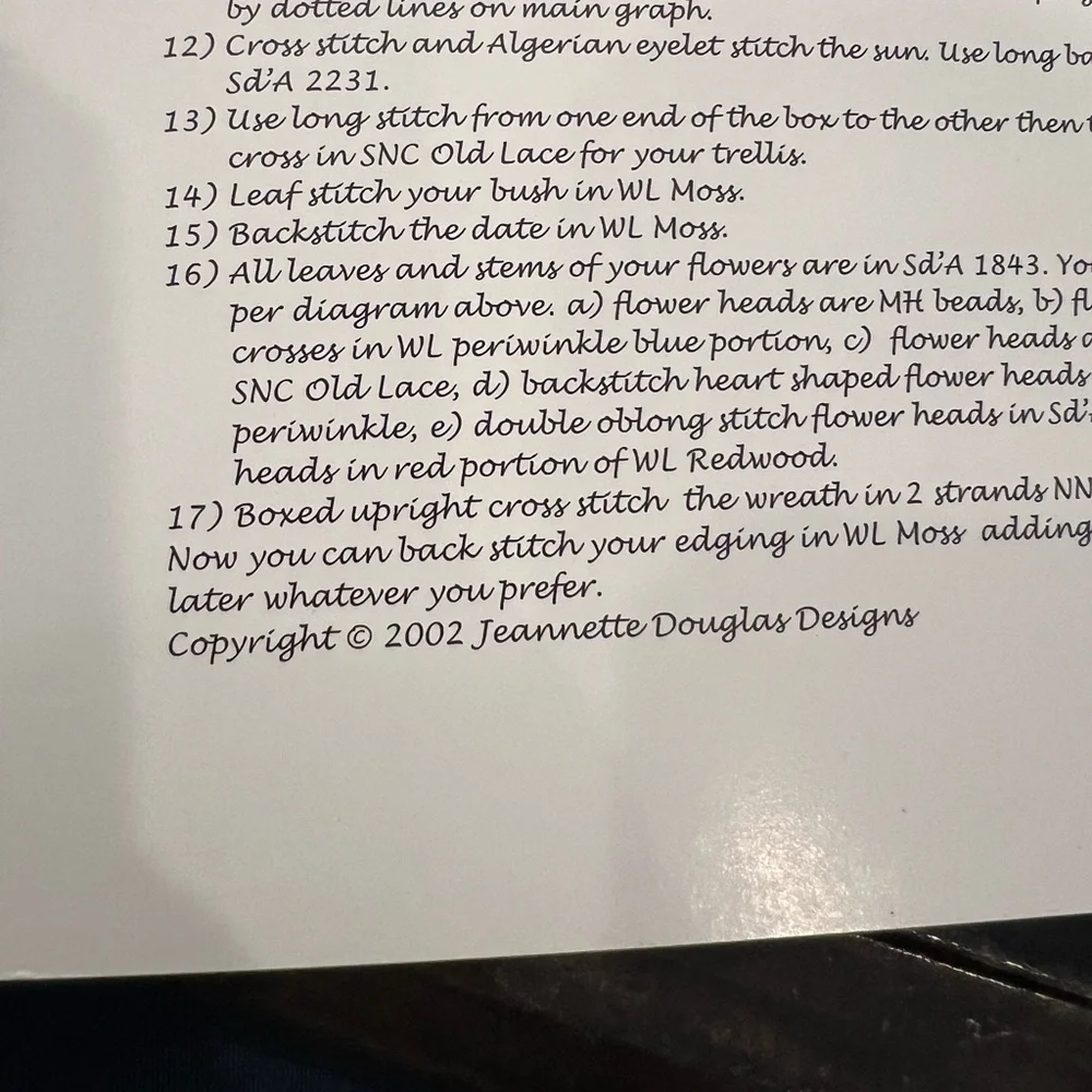 Jeanette Douglas Designs Take Time To Garden‎ Cross Stitch Pattern Needlepoint - Picture 3 of 4